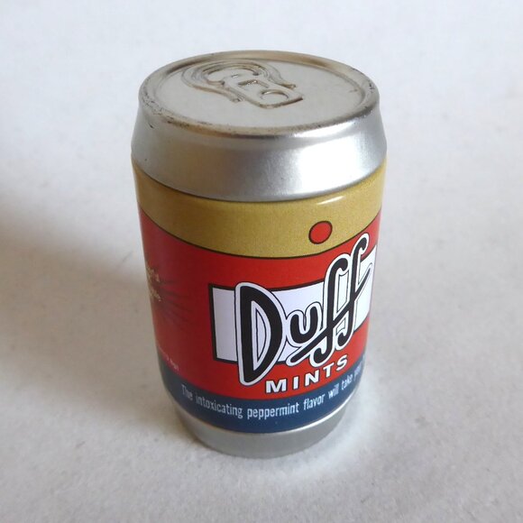 2004 THE SIMPSONS DUFF BEER EMPTY MINI ALUMINUM CAN MINT PACKAGE CONTAINER - Picture 7 of 9